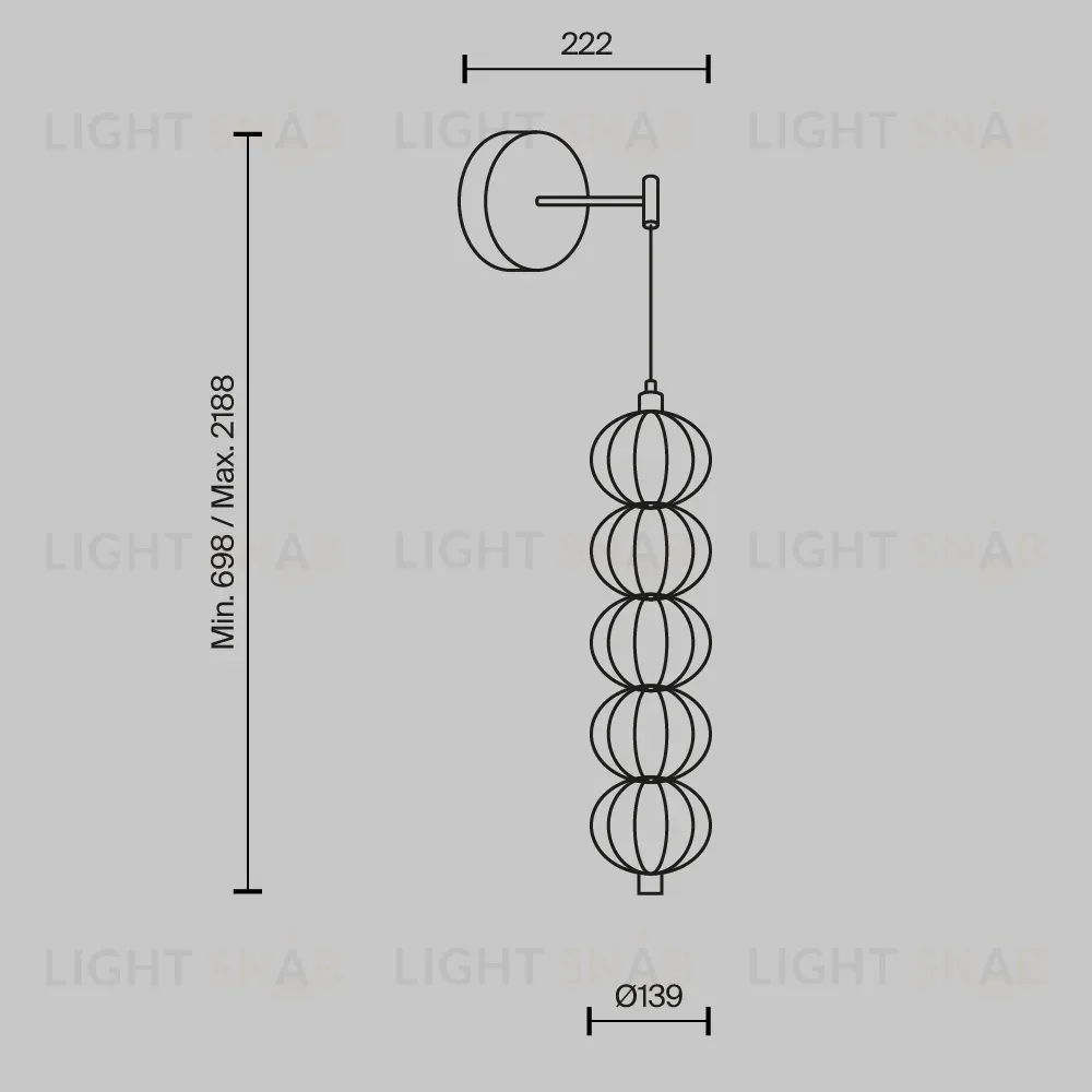 Бра Maytoni Golden Cage MOD216WL-L10G3K MOD216WL-L10G3K