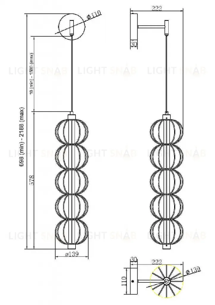 Бра Maytoni Golden Cage MOD216WL-L10G3K MOD216WL-L10G3K
