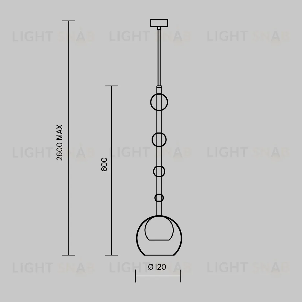 Подвесной светильник Maytoni Ros MOD227PL-01B1 MOD227PL-01B1