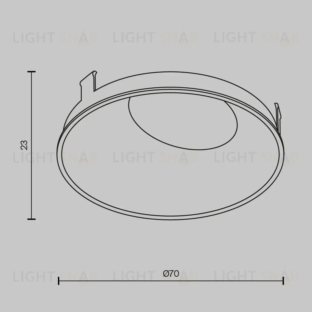Декоративная рамка-отражатель Maytoni Wise Ring057-10-MG Ring057-10-MG
