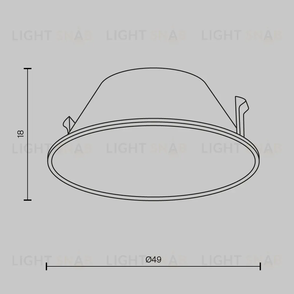 Декоративная рамка-отражатель Maytoni Wise Ring057-7-B Ring057-7-B