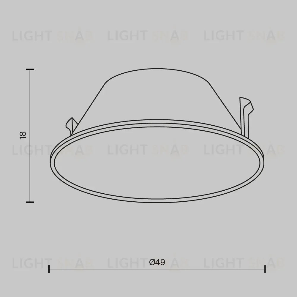 Декоративная рамка-отражатель Maytoni Wise Ring057-7-MG Ring057-7-MG