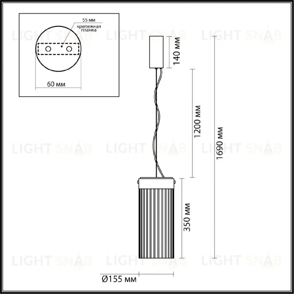 Подвесной светильник Odeon Light Pillari 5047/10L 5047/10L