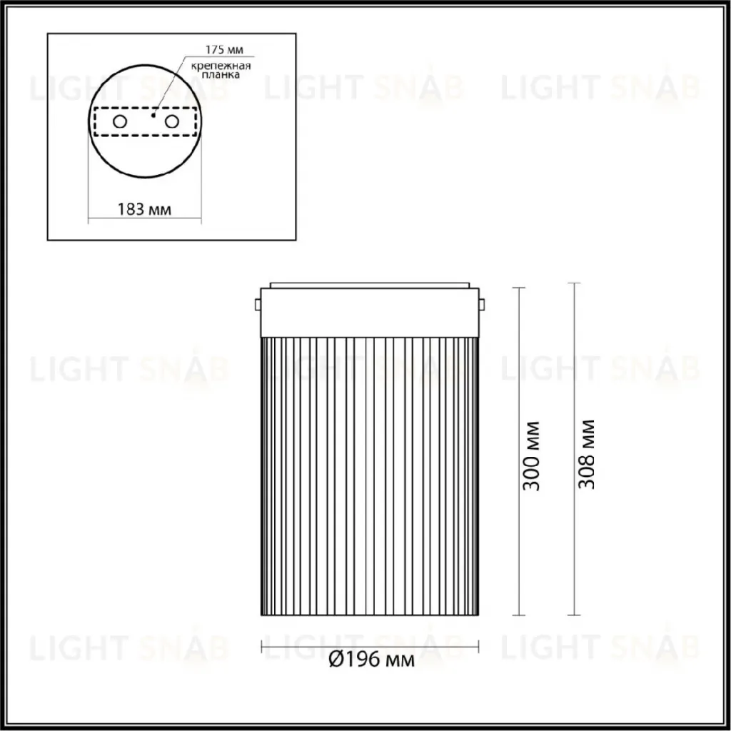 Накладной светильник Odeon Light Pillari 5047/15LC 5047/15LC