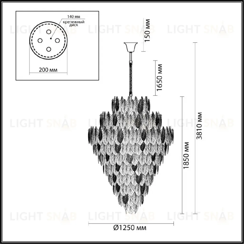 Подвесная люстра Odeon Light Lace 5052/86 5052/86