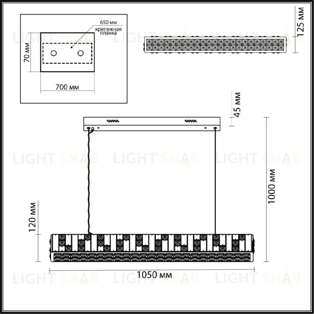 Подвесная люстра Odeon Light Crossa 5072/50L 5072/50L