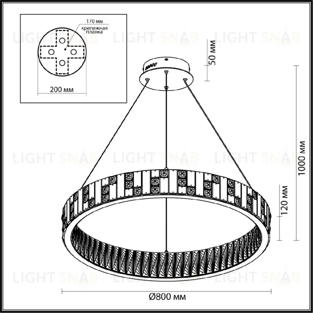 Подвесная люстра Odeon Light Crossa 5072/100L 5072/100L