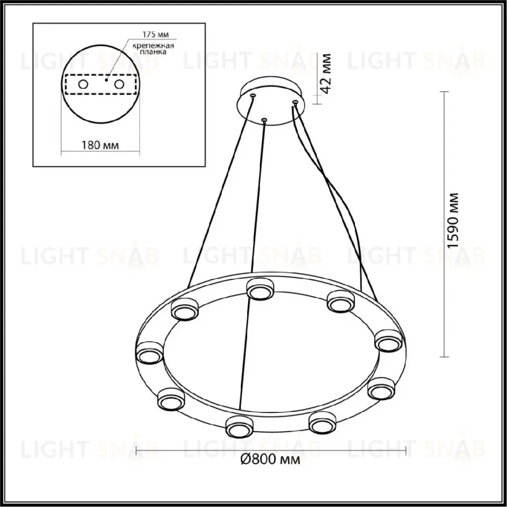 Подвесная люстра Odeon Light Turman 6631/75L 6631/75L