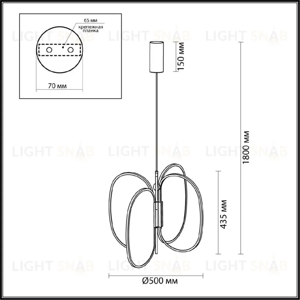 Подвесная люстра Odeon Light Piuma 6665/53L 6665/53L