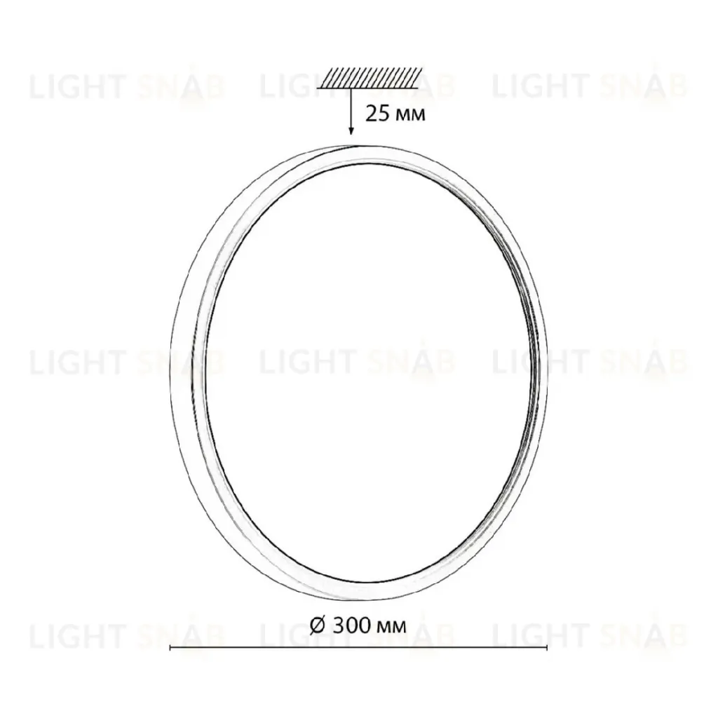 Настенно-потолочный светильник Sonex Omega black 7662/24L 7662/24L