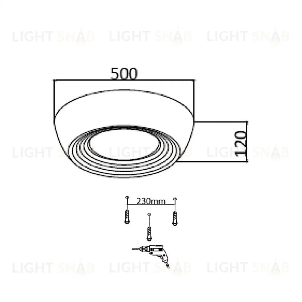 Потолочный светильник Sonex Cronus 7715/54L 7715/54L