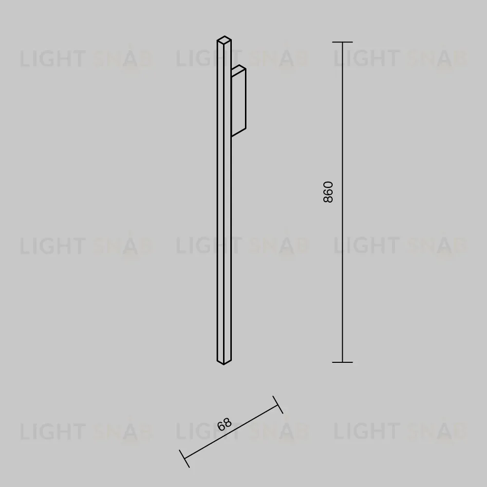 Настенный светильник Maytoni Серия - 245 MOD245WL-L24BK MOD245WL-L24BK