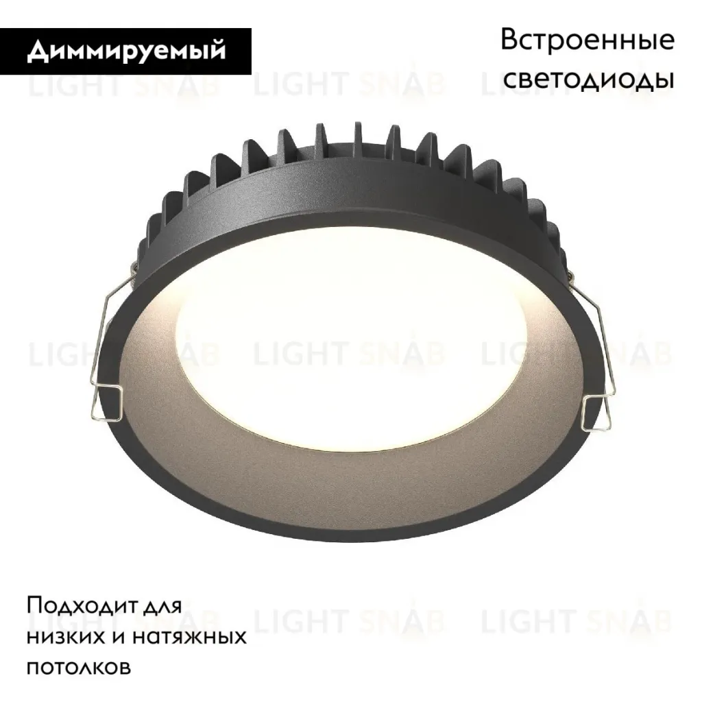 Встраиваемый светильник Maytoni Okno DL055-18W3-4-6K-B DL055-18W3-4-6K-B