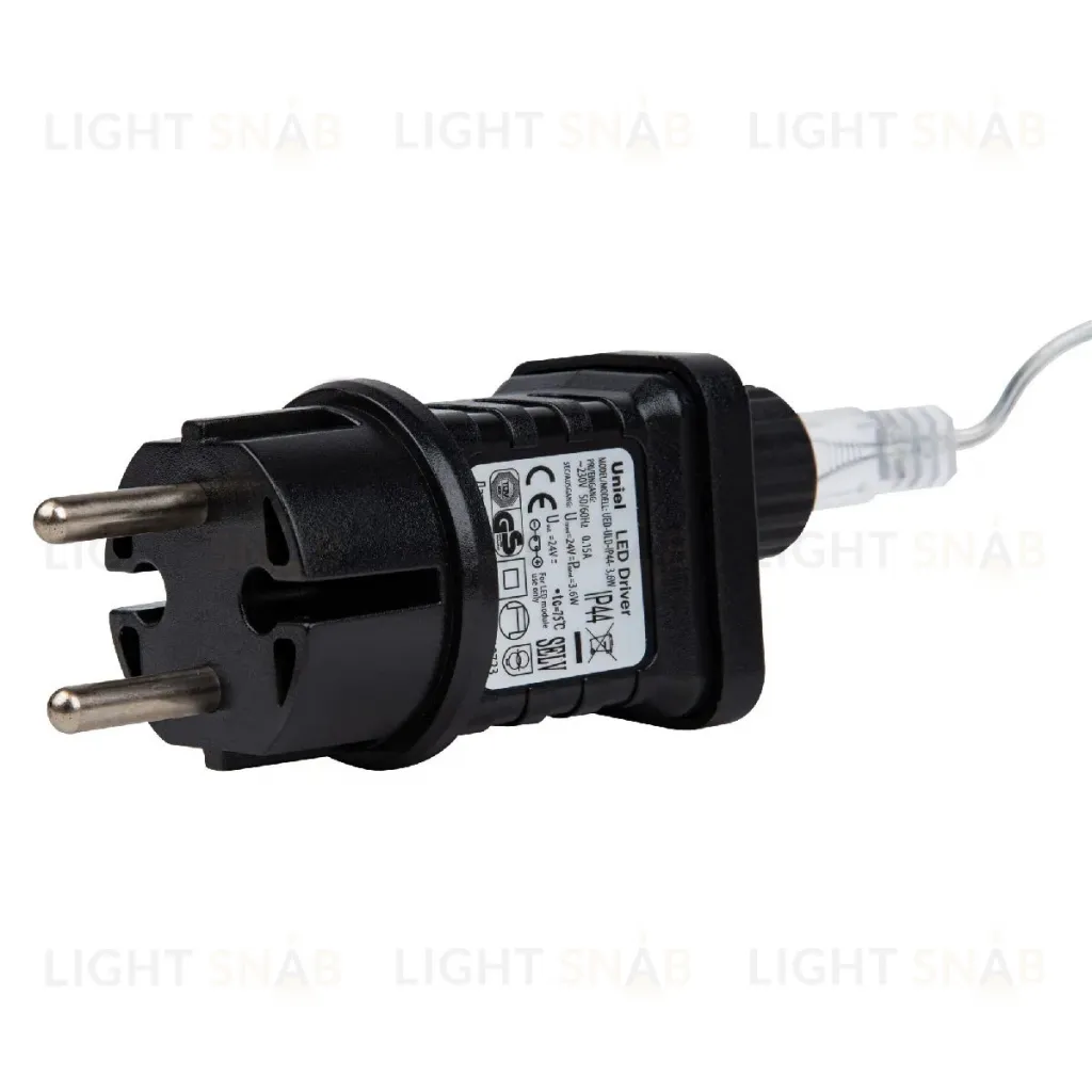 Уличная гирлянда Uniel ULD-B12006-195/TTK WHITE IP44 UL-00010879 ULD-B12006-195/TTK WHITE IP44
