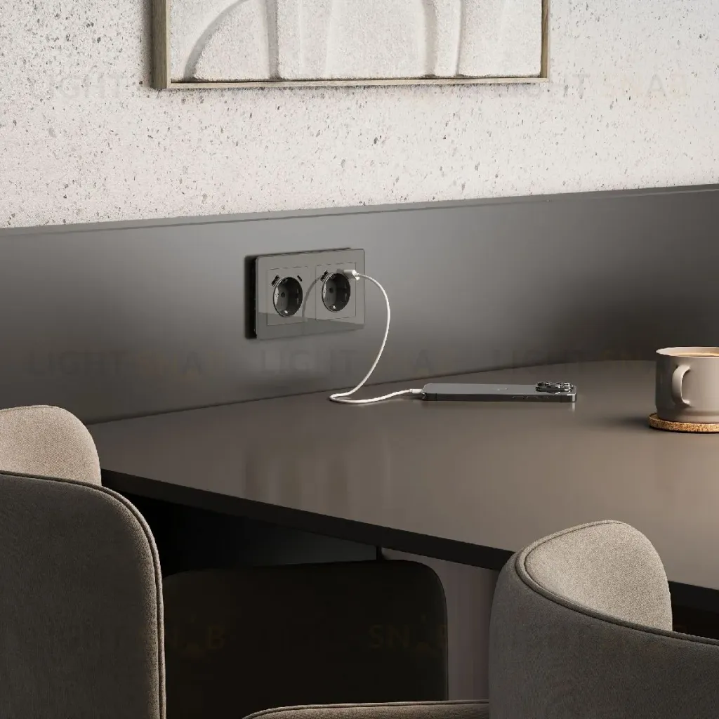 Розетка с заземлением, шторками и USB тип A+C Werkel 4690389197536 W1171744 a064093 4690389197536