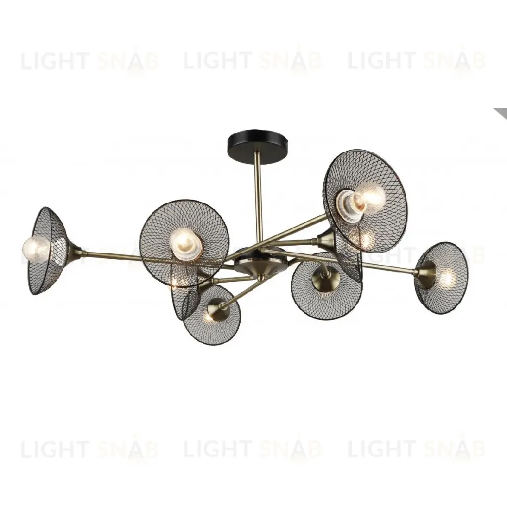 Люстра на штанге IMEX MD.5700-8-S-AB+BK MD.5700-8-S-AB+BK