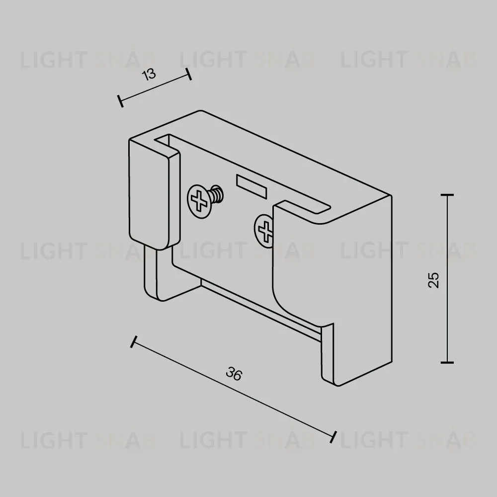 Заглушка (2 шт.) Maytoni Pendant system Parity TRA130BECDuo-B TRA130BECDuo-B