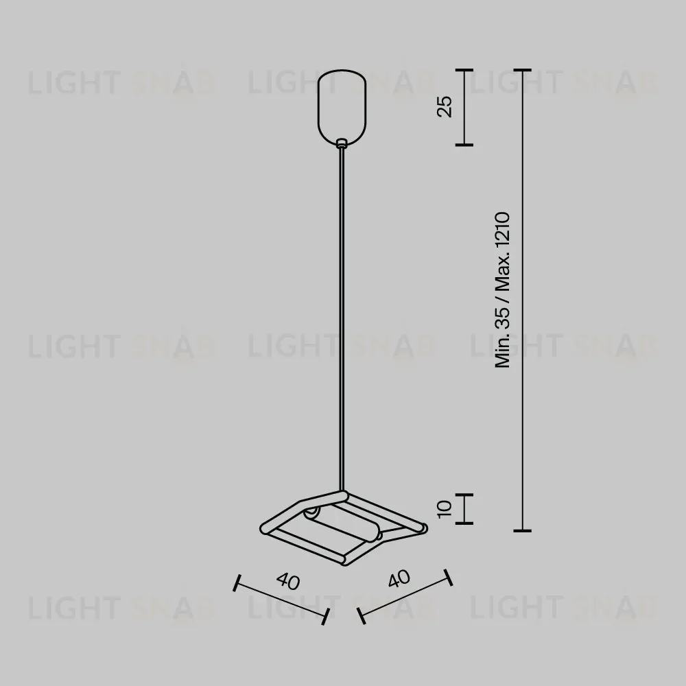 Подвес для ремня Maytoni Pendant system Parity TRA130SW-B TRA130SW-B