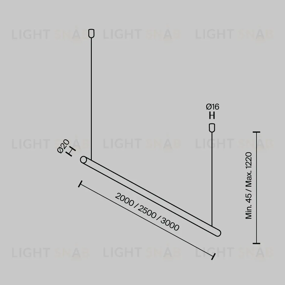Подвес для опорного стержня Maytoni Pendant system Parity TRA130SWK-B TRA130SWK-B