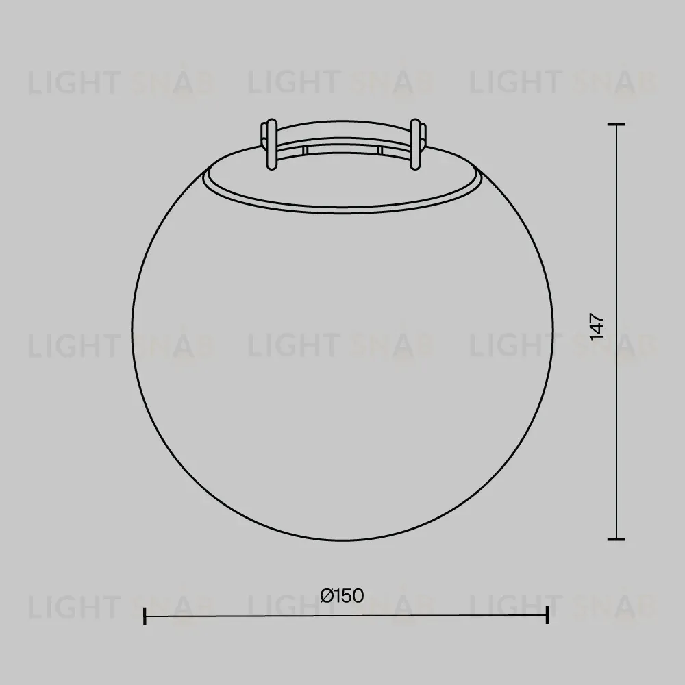 Трековый светильник Maytoni Luna TR125B-10W3K-B TR125B-10W3K-B