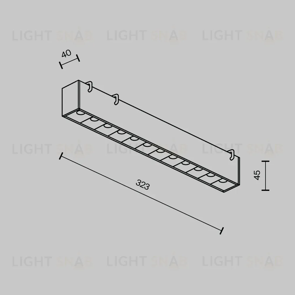 Трековый светильник Maytoni Points TR128B-12W4K-M-B TR128B-12W4K-M-B