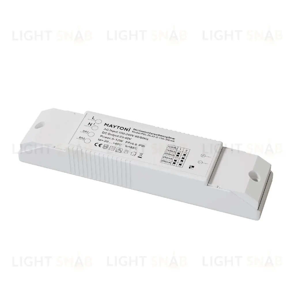 Блок питания Maytoni 5-12Вт DC23-40В IP20 Dali PSL-DL40-S-150-300mA PSL-DL40-S-150-300mA