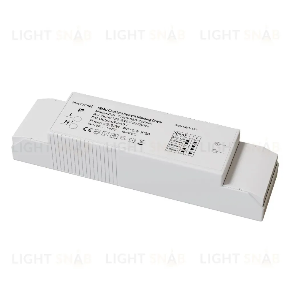 Блок питания Maytoni 22-28Вт DC23-40В IP20 Triac PSL-TR40-550-700mA PSL-TR40-550-700mA