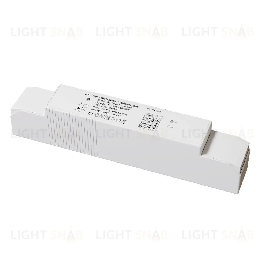 Блок питания Maytoni 30-40Вт DC23-40В IP20 Triac PSL-TR40-750-900mA PSL-TR40-750-900mA