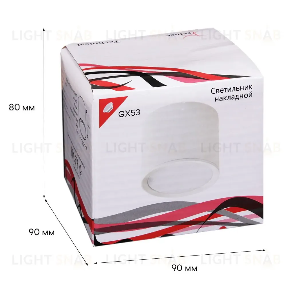 Накладной светильник Reluce 53005-9.5-001LD GX53 WT 53005-9.5-001LD GX53 WT