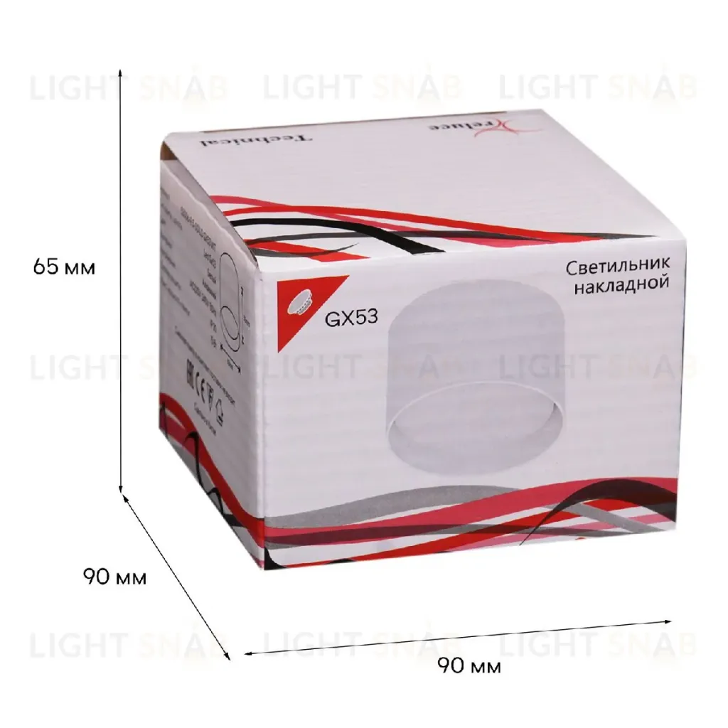 Накладной светильник Reluce 53006-9.5-001LD GX53 WT 53006-9.5-001LD GX53 WT