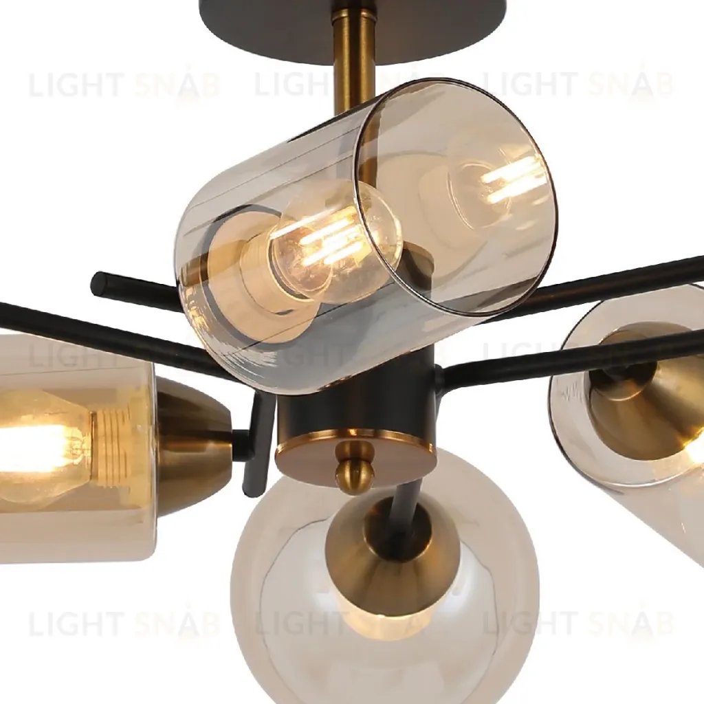 Люстра на штанге Illumico IL8243-6COU-79 BK GD IL8243-6COU-79 BK GD