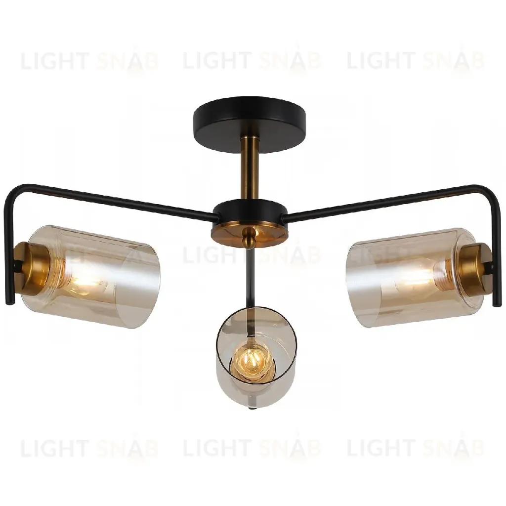 Люстра на штанге Illumico IL8248-3COU-79 BK GD IL8248-3COU-79 BK GD