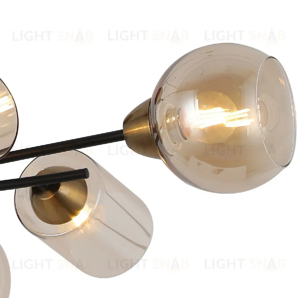Люстра на штанге Illumico IL8243-6COU-79 BK GD IL8243-6COU-79 BK GD
