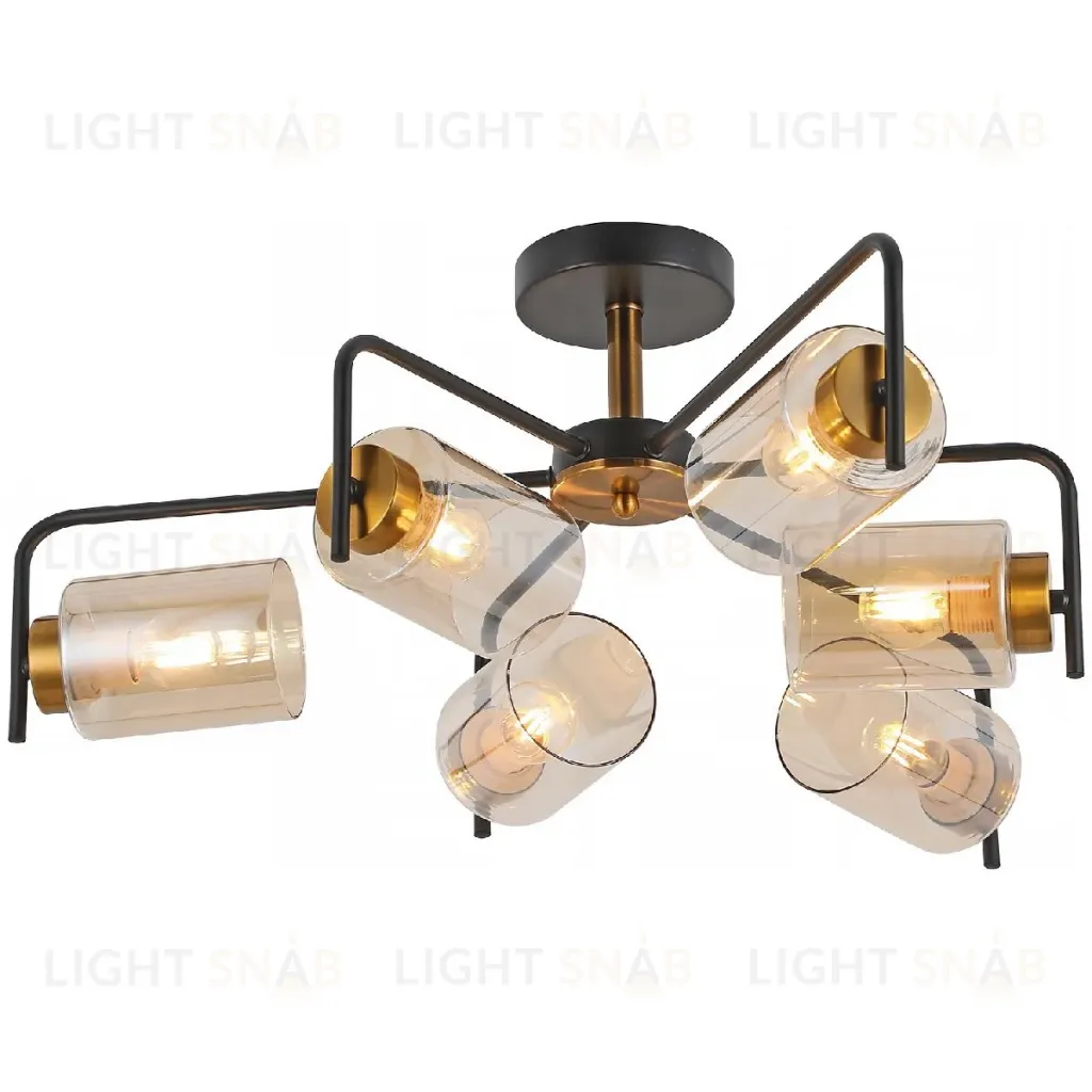 Люстра на штанге Illumico IL8248-6COU-79 BK GD IL8248-6COU-79 BK GD