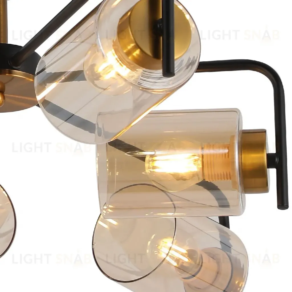 Люстра на штанге Illumico IL8248-6COU-79 BK GD IL8248-6COU-79 BK GD