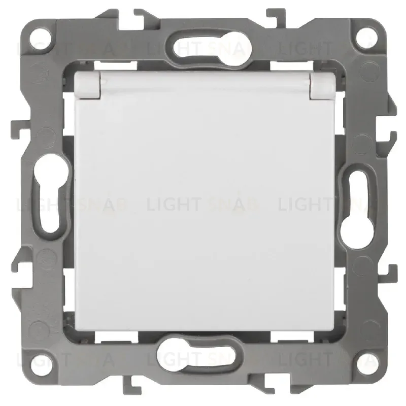 Розетка ЭРА 12 2P E Schuko со шторками с крышкой 16A 250V 12-2003-01 Б0038806 Б0038806