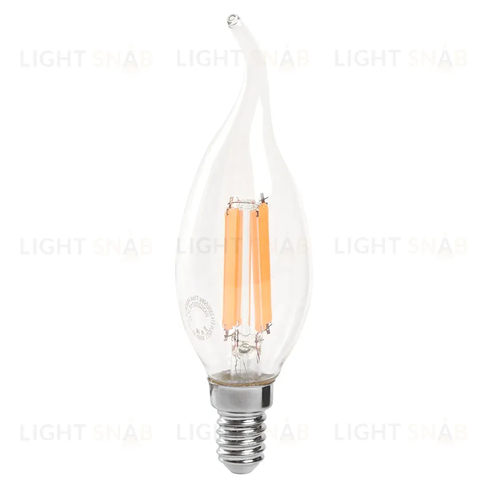 Лампа светодиодная Feron LB-718 Свеча на ветру E14 15W 6400K 38264 38264