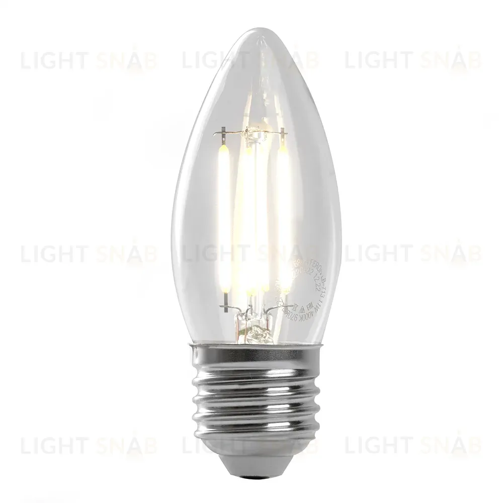 Лампа светодиодная Feron LB-713 Свеча E27 11W 4000K 38273 38273