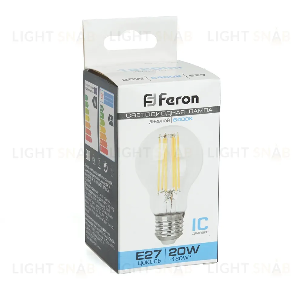Лампа светодиодная Feron LB-620 Шар E27 20W 6400K 48285 48285