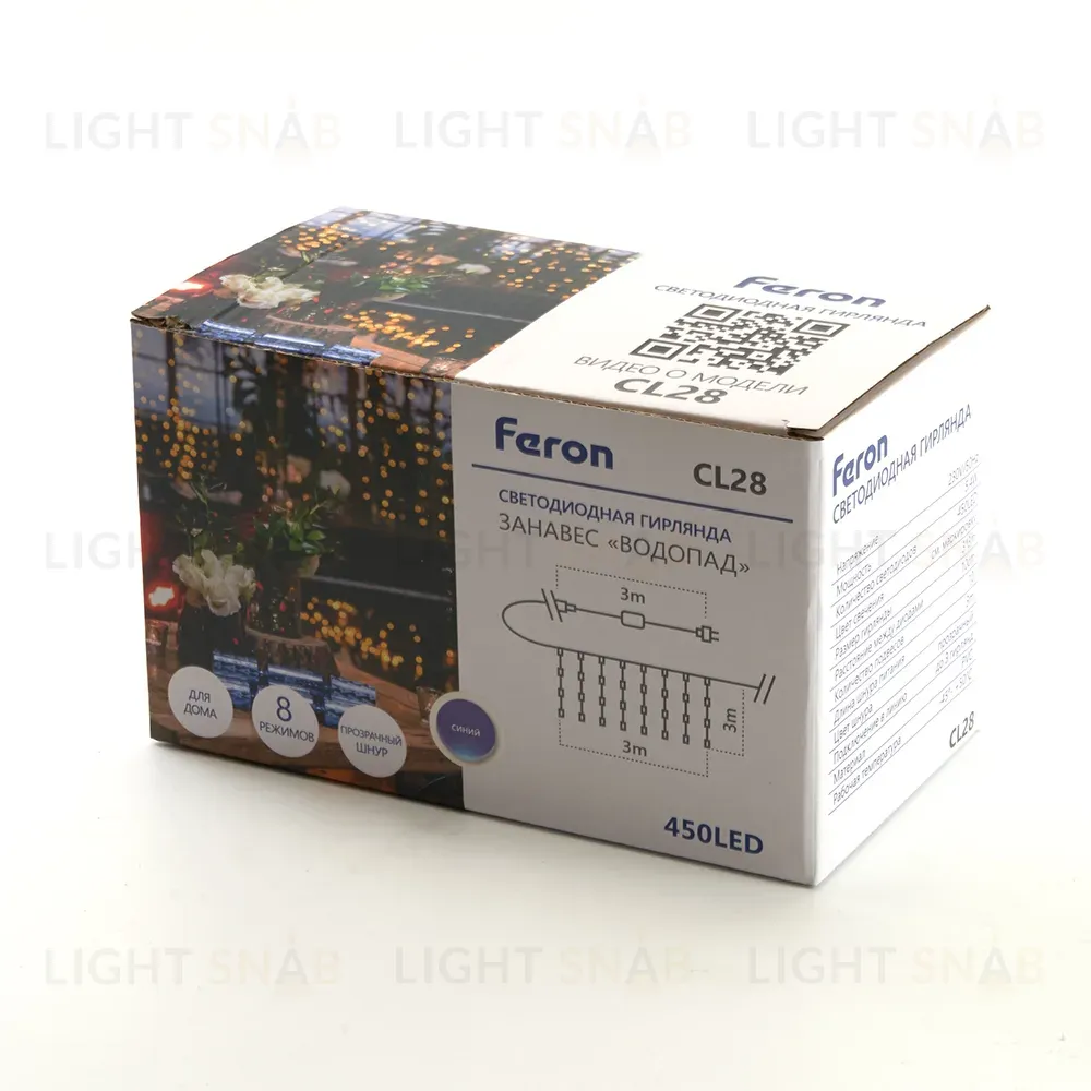 Светодиодная гирлянда занавес Водопад Feron CL28 48606 48606