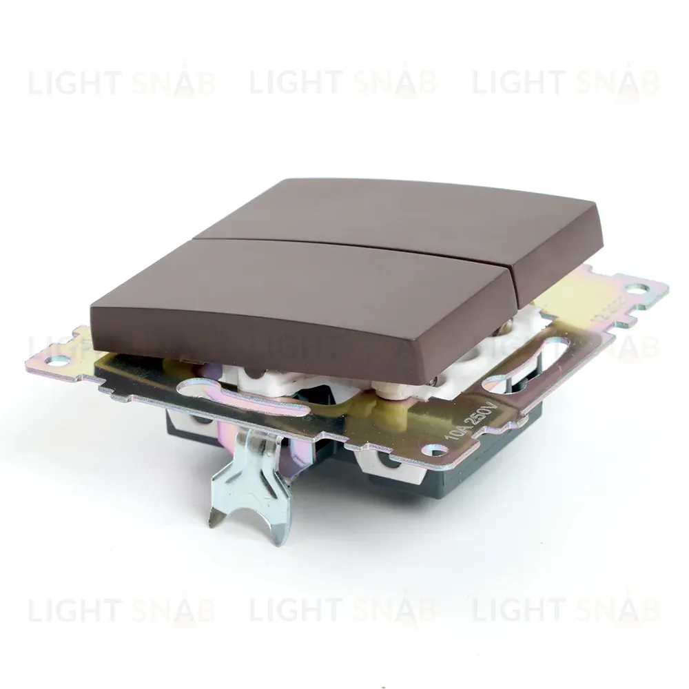 Выключатель 2-клавишный Stekker Катрин GLS10-7104-04 49019 49019