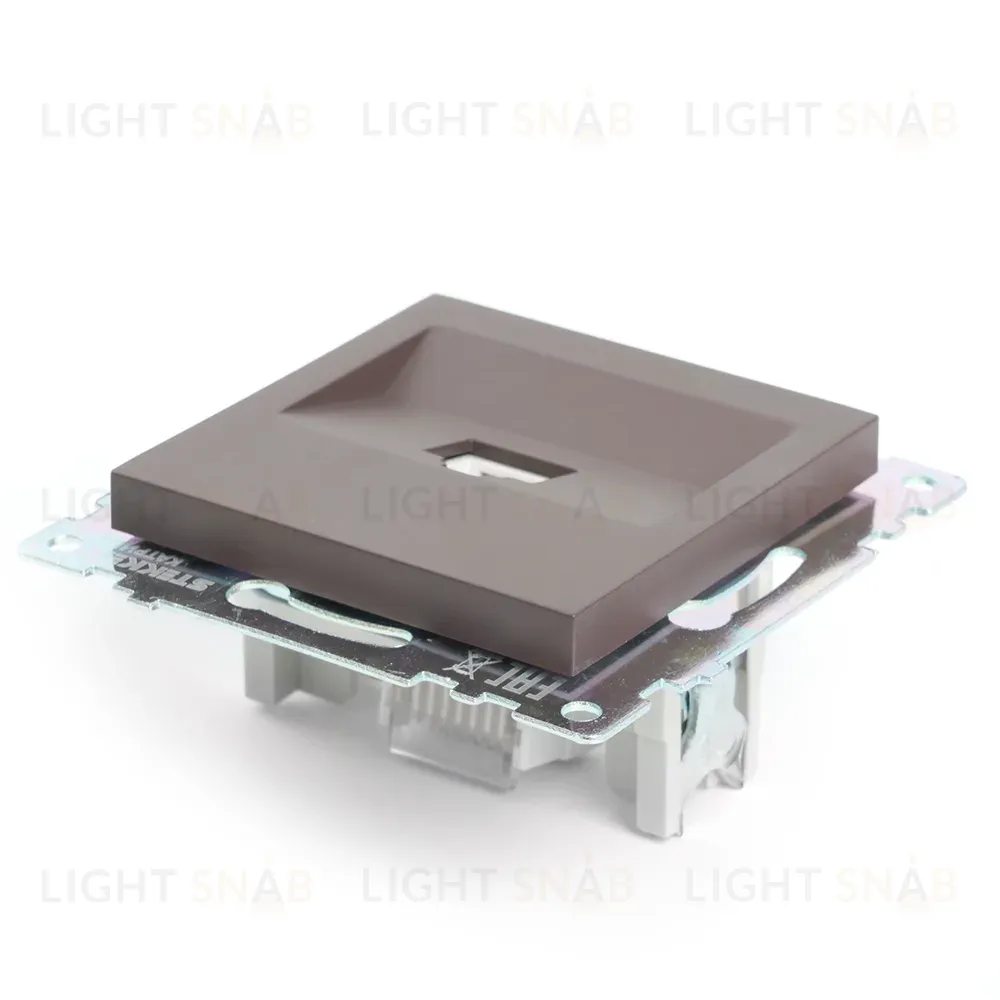 Розетка компьютерная 1-местная RJ-45 Stekker Катрин GLS00-7107-04 49023 49023