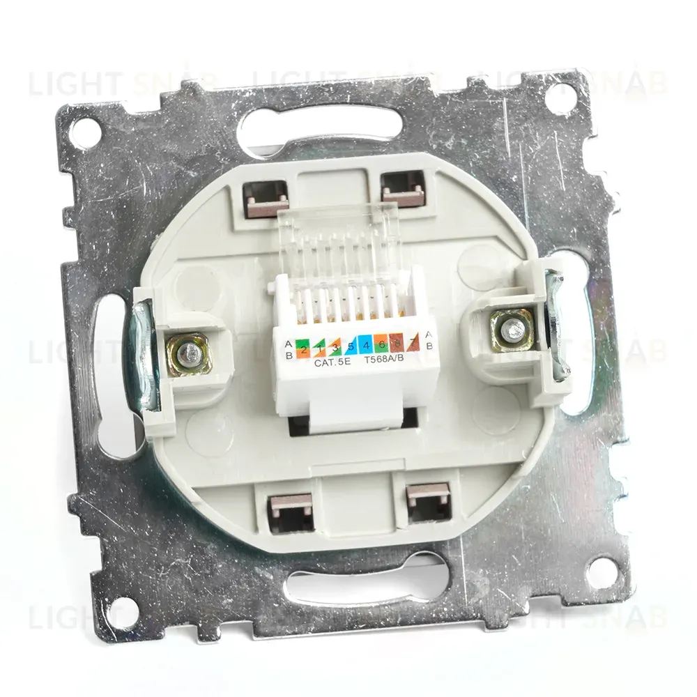Розетка компьютерная 1-местная RJ-45 Stekker Катрин GLS00-7107-04 49023 49023