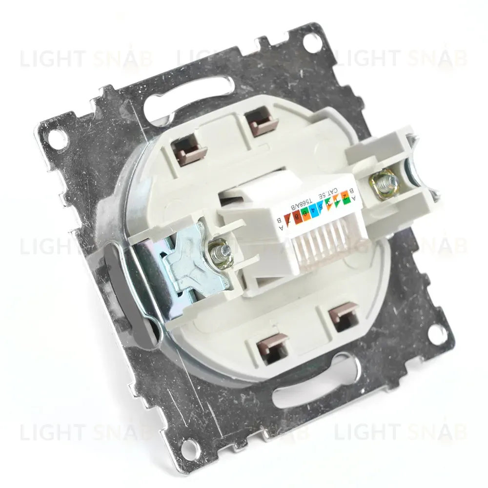 Розетка компьютерная 1-местная RJ-45 Stekker Катрин GLS00-7107-04 49023 49023