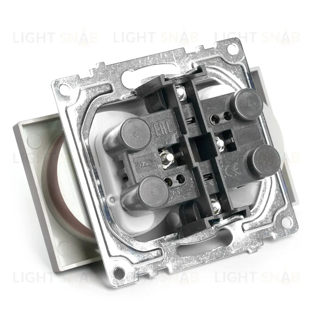 Розетка 2-местная с защитной шторкой Stekker Катрин GLS10-7113-04 49026 49026