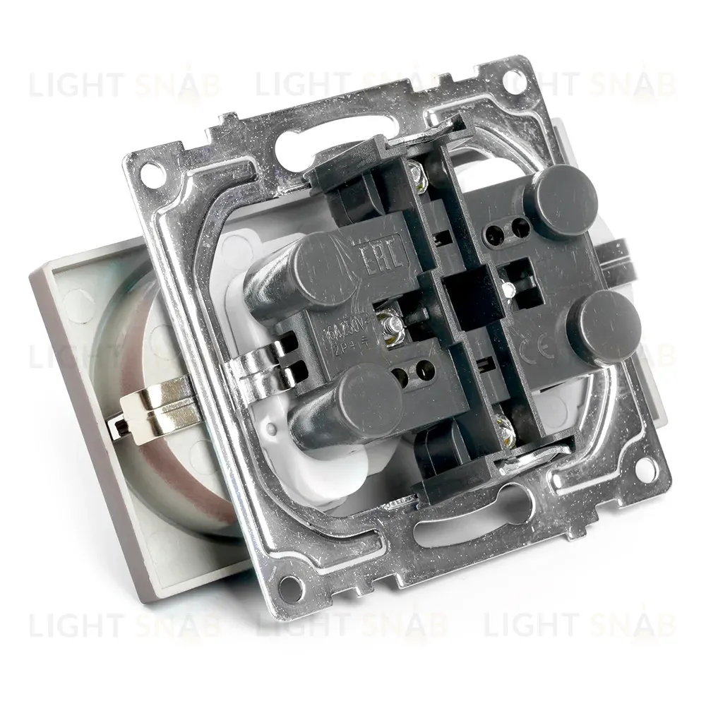 Розетка 2-местная с защитной шторкой Stekker Катрин GLS16-7114-04 49030 49030