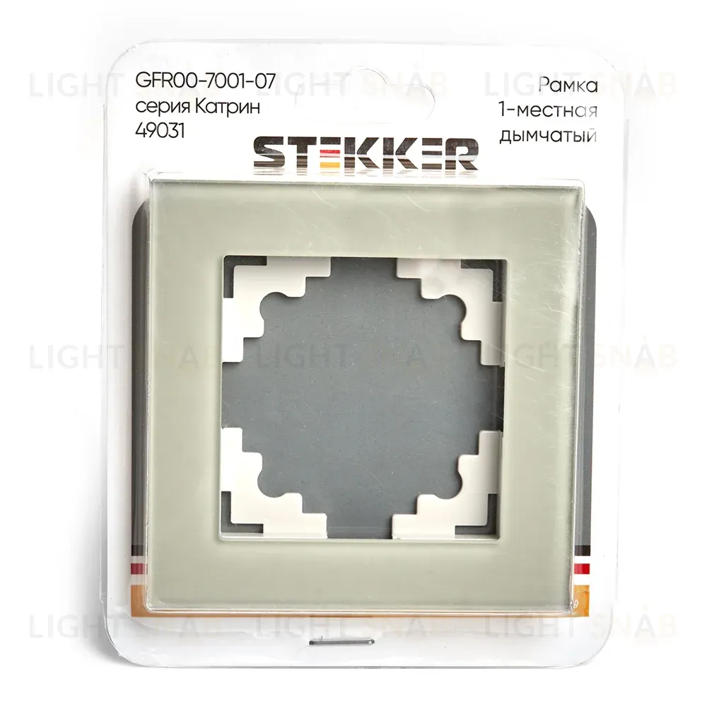 Рамка 1-местная Stekker Катрин GFR00-7001-07 49031 49031
