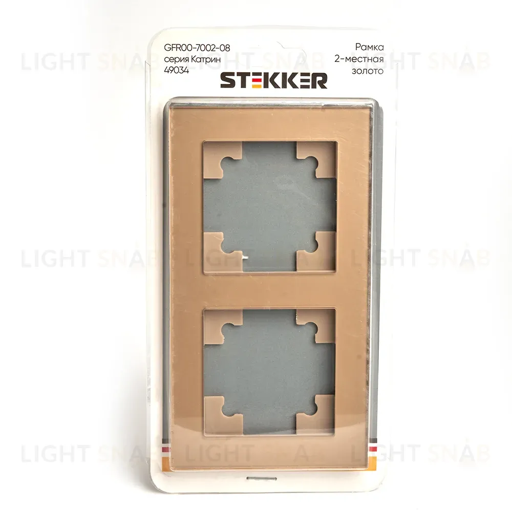 Рамка 2-местная Stekker Катрин GFR00-7002-08 49034 49034