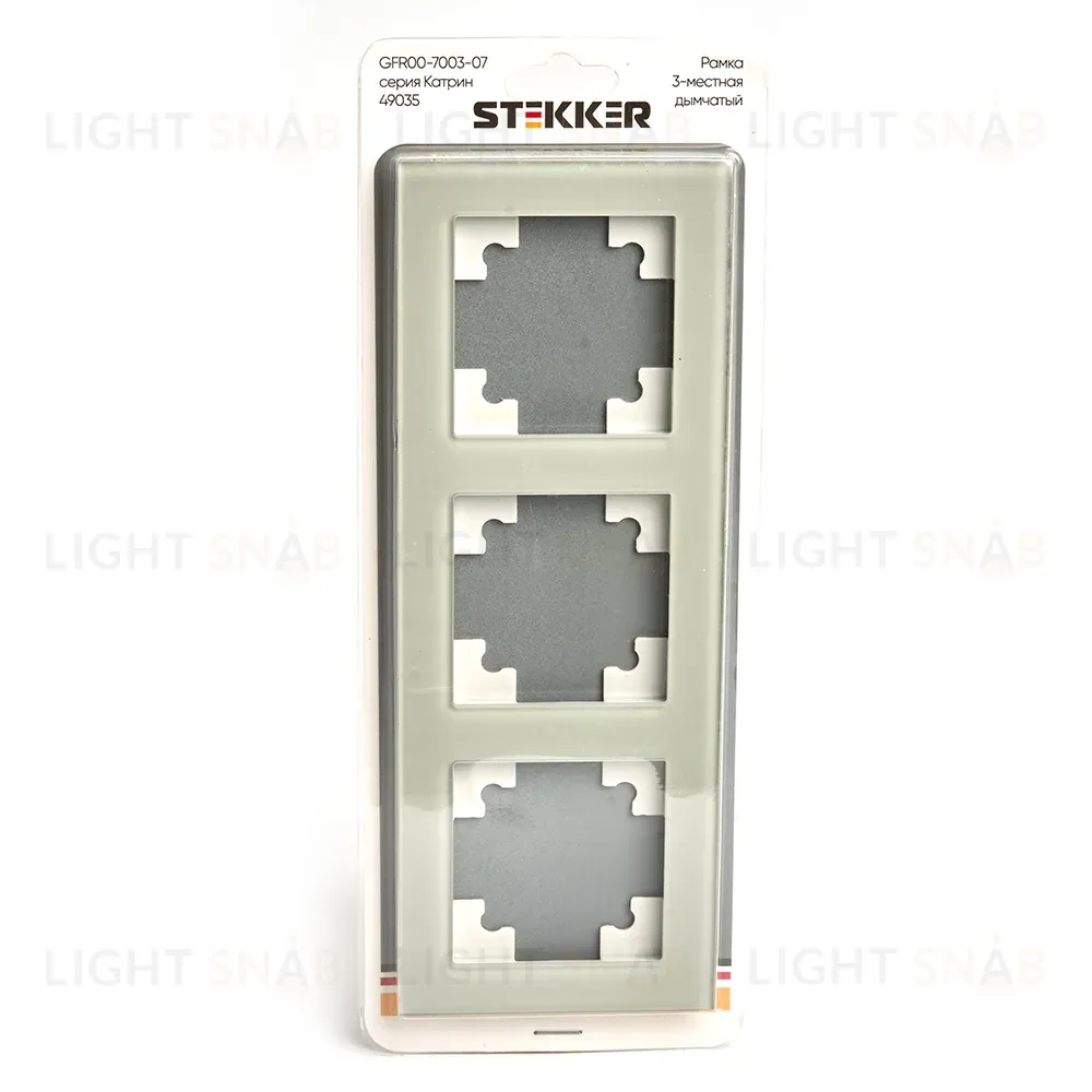Рамка 3-местная Stekker Катрин GFR00-7003-07 49035 49035