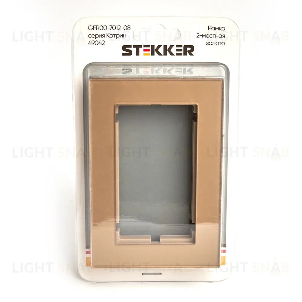 Рамка 2-местная Stekker Катрин GFR00-7012-08 49042 49042